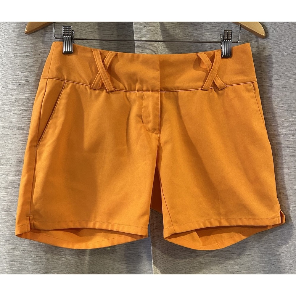Adidas Clima Lite Women's Shorts - Golf, Pickleball & Leisure Orange Size 0